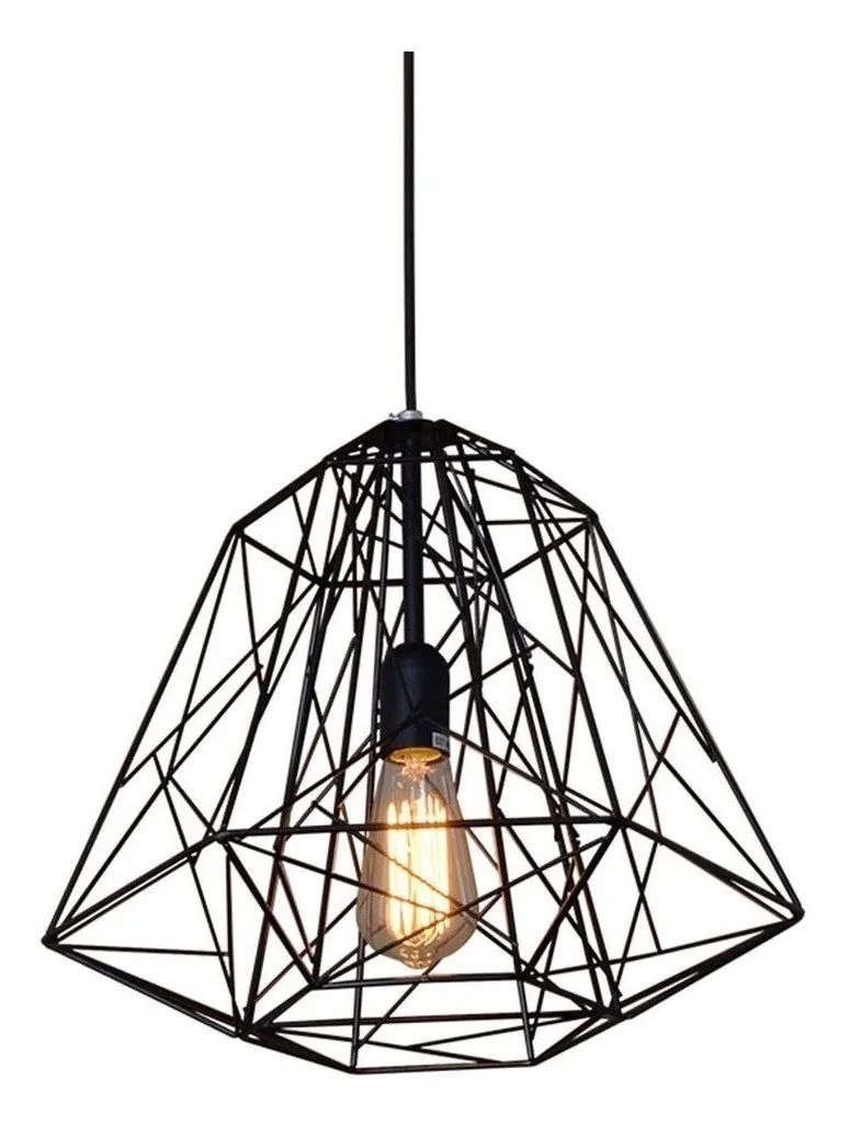 Colgante De Techo Vintage Led Jaula