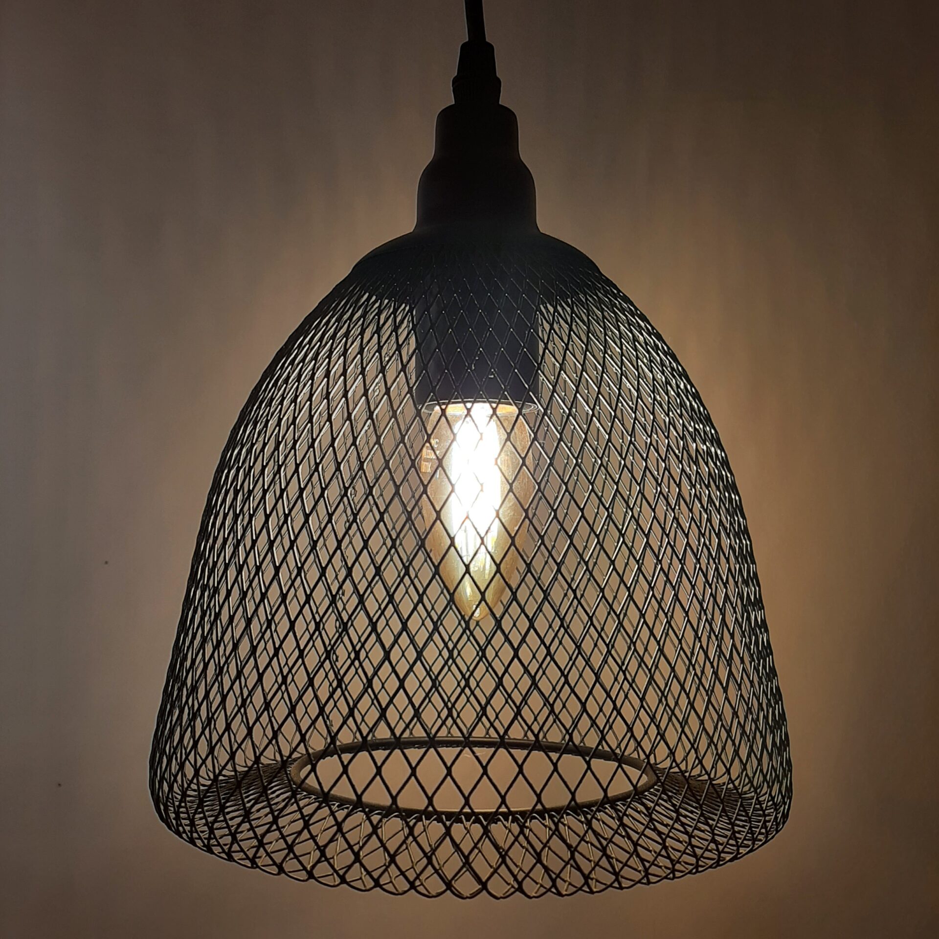 Colgante Net Oval Negro - Imagen 2