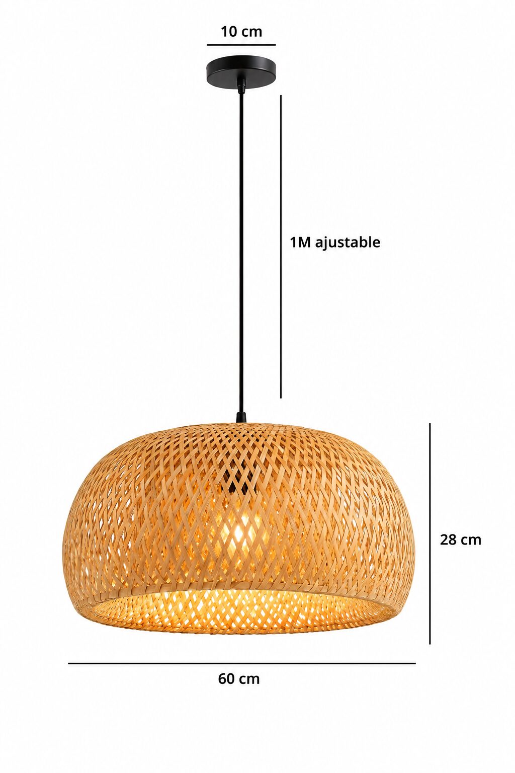 Colgante Bambú San Bernardino Ø60cm - Imagen 2